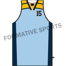 Customised Cut And Sew Basketball Team Singlet Manufacturers in Jackson